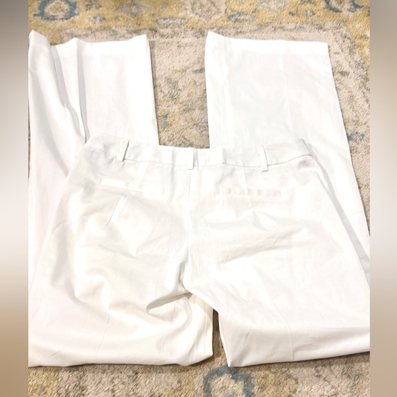 Milly,Luxury Clothier, White Belled Pants Made From Rich Italian Fabric, EUC, 2 - Picture 4 of 10